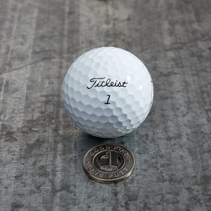 Subway Token Magnetic Golf Ball Marker | Nickel | Full Metal Markers