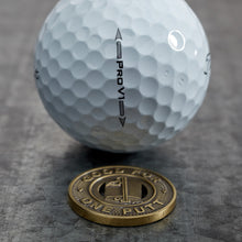 Load image into Gallery viewer, Subway Token Magnetic Golf Ball Marker | Brass | Full Metal Markers