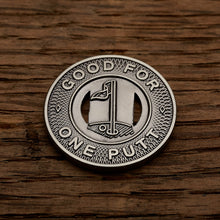 Load image into Gallery viewer, Subway Token Magnetic Golf Ball Marker | Nickel | Full Metal Markers