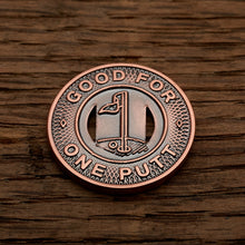 Load image into Gallery viewer, Subway Token Magnetic Golf Ball Marker | Copper | Full Metal Markers