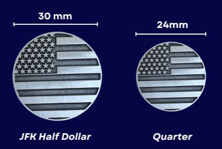 American Flag Golf Ball Marker (30mm)