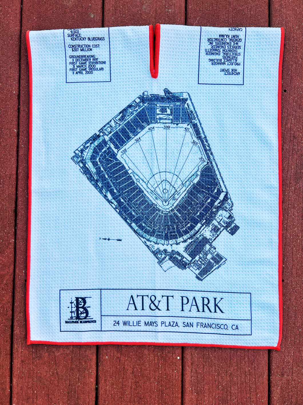 AT&T Park Stadium Golf Towel