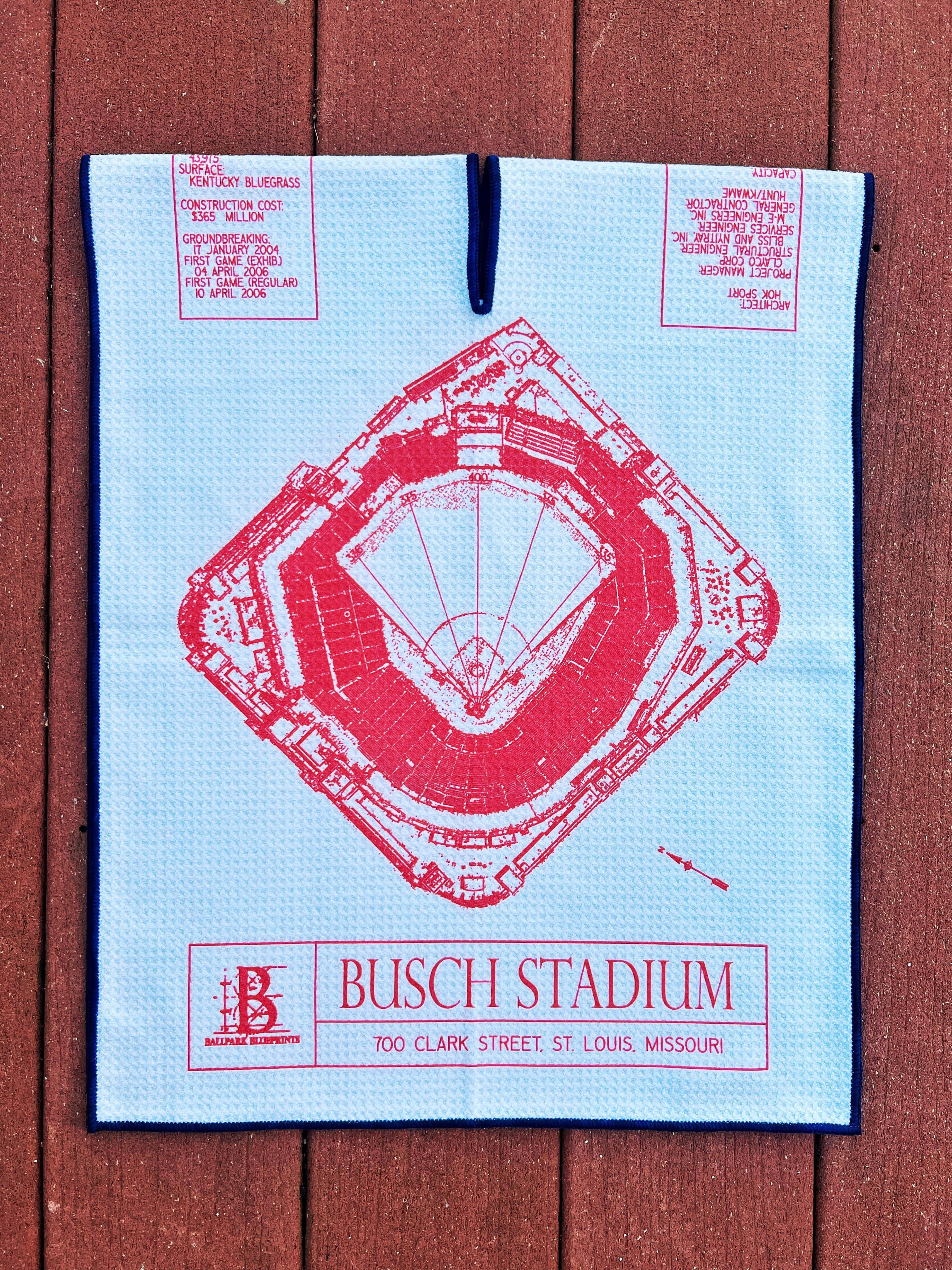 Busch Stadium Golf Towel – Full Metal Markers