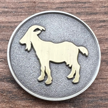 Load image into Gallery viewer, The GOAT Golf Ball Marker (30mm diameter)