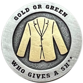 Gold Jacket Golf Ball Marker