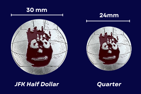 Wilson Volleyball Golf Ball Marker (30mm diameter)