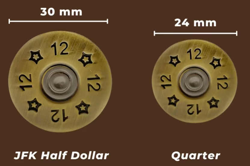 12 Gauge Shotgun Shell Magnetic Golf Ball Marker | Full Metal Markers