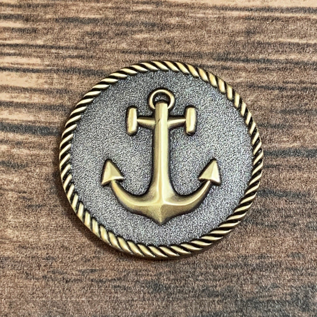 Anchor Magnetic Golf Ball Marker | Full Metal Markers