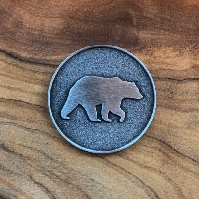 The Bear Magnetic Golf Ball Marker | Full Metal Markers
