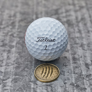 Scratch Magnetic Golf Ball Marker | Brass | Full Metal Markers