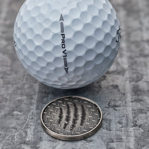 Scratch Magnetic Golf Ball Marker | Nickel | Full Metal Markers