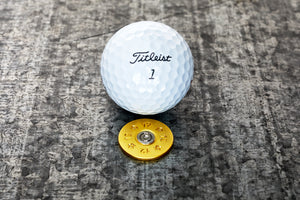 12 Gauge Shotgun Shell Magnetic Golf Ball Marker | Full Metal Markers