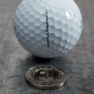 Subway Token Magnetic Golf Ball Marker | Nickel | Full Metal Markers