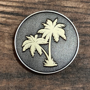 Palm Tree Magnetic Golf Ball Marker | Full Metal Markers