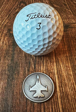 Load image into Gallery viewer, F-16 Fighter Jet Golf Ball Marker