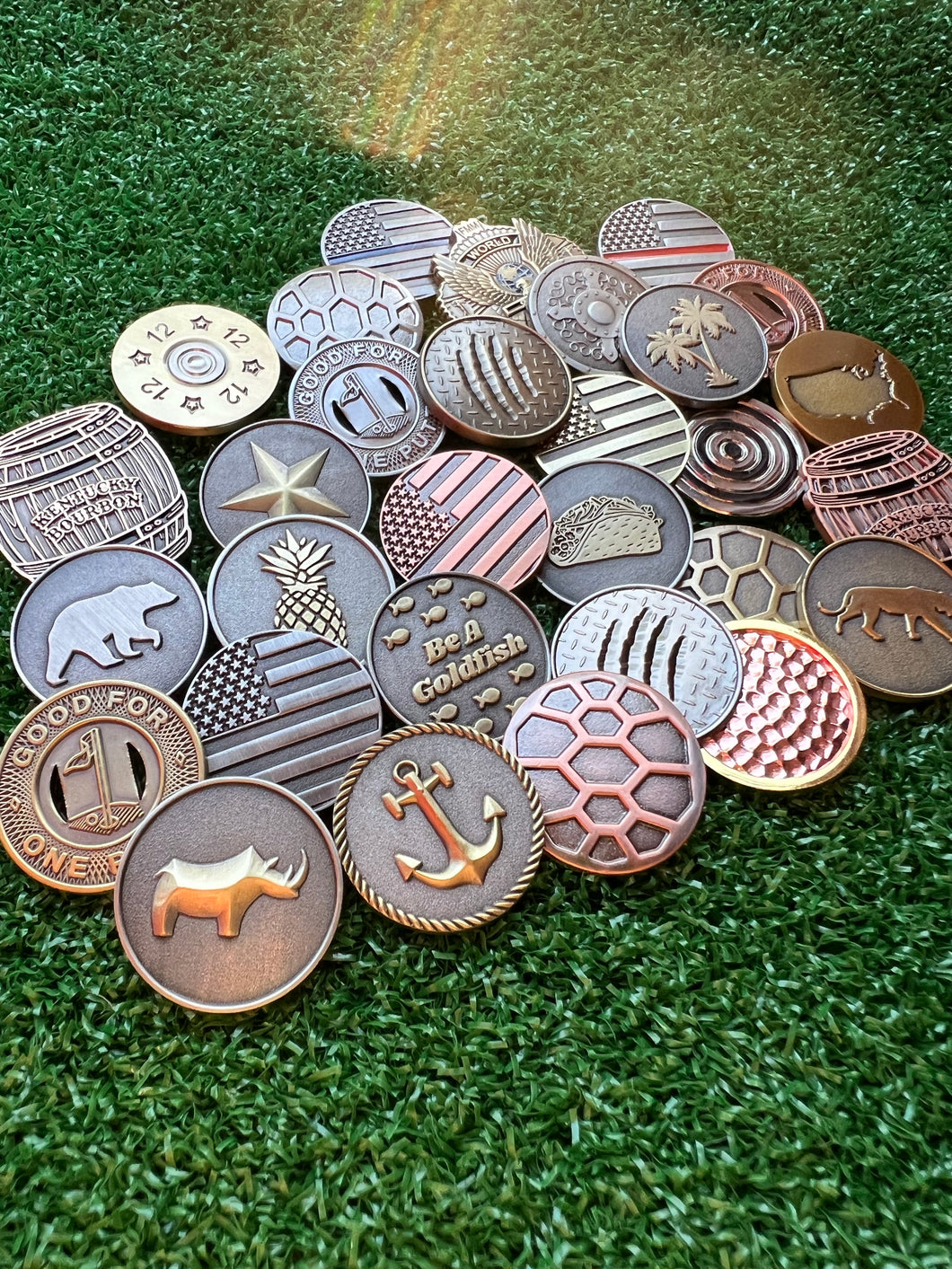 Mix and Match - Any 3 Golf Ball Markers - Free Shipping